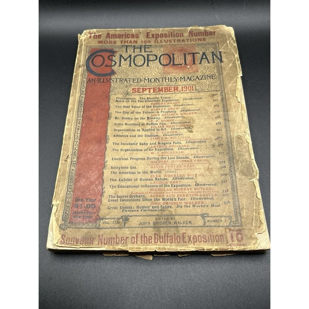 Antique The Cosmopolitan Magazine - September 1901‎ Souvenir of Buffalo Expo Old